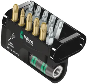Wera 05057423001 Bit-Check 12 Wood 1, 12 pieces