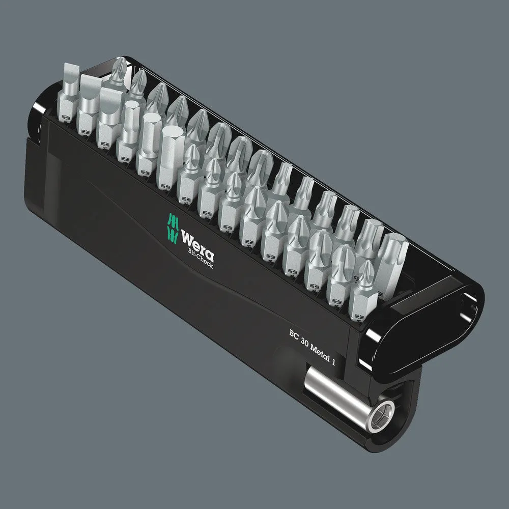 Wera 05057440001 Bit-Check 30 Metal 1 SB, Bits assortment