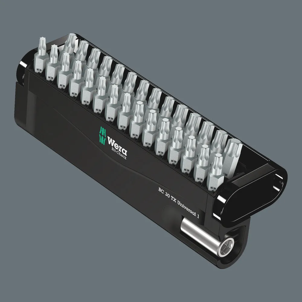 Wera 05057900001 Bit-Check 30 TX Universal 1 SB, Bits assortment