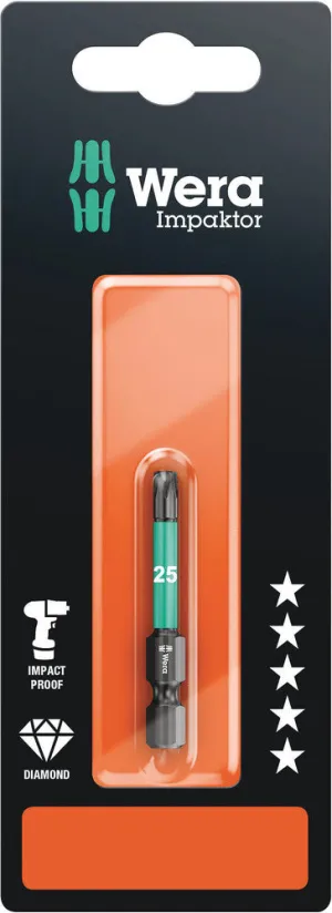 Wera 05073965001 867/4 IMP DC SB Impaktor bits, TX 25 x 50 mm