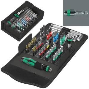 Wera Kraftform Kompakt 100 Compact Screwdriver Bit Service Kit Set 52 Piece