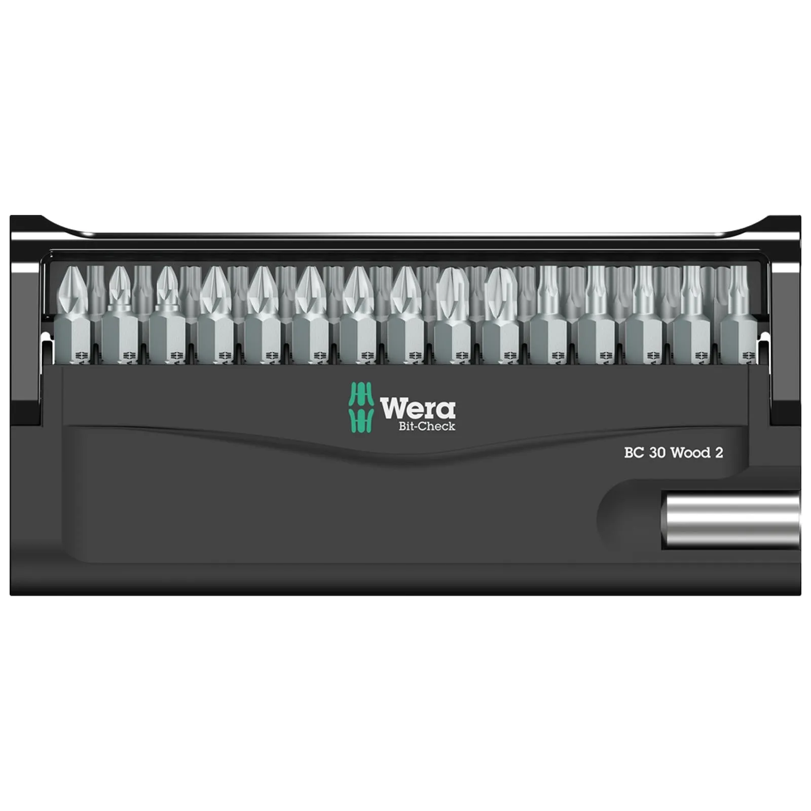 Wera Screwdriver Bit Set 30 Piece Bit Check 30 Wood 2 with Bit Holder