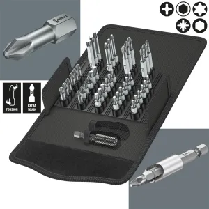 Wera Screwdriver Bit Set 43 Piece Bit Safe 43 Universal 1 with Bit Holder