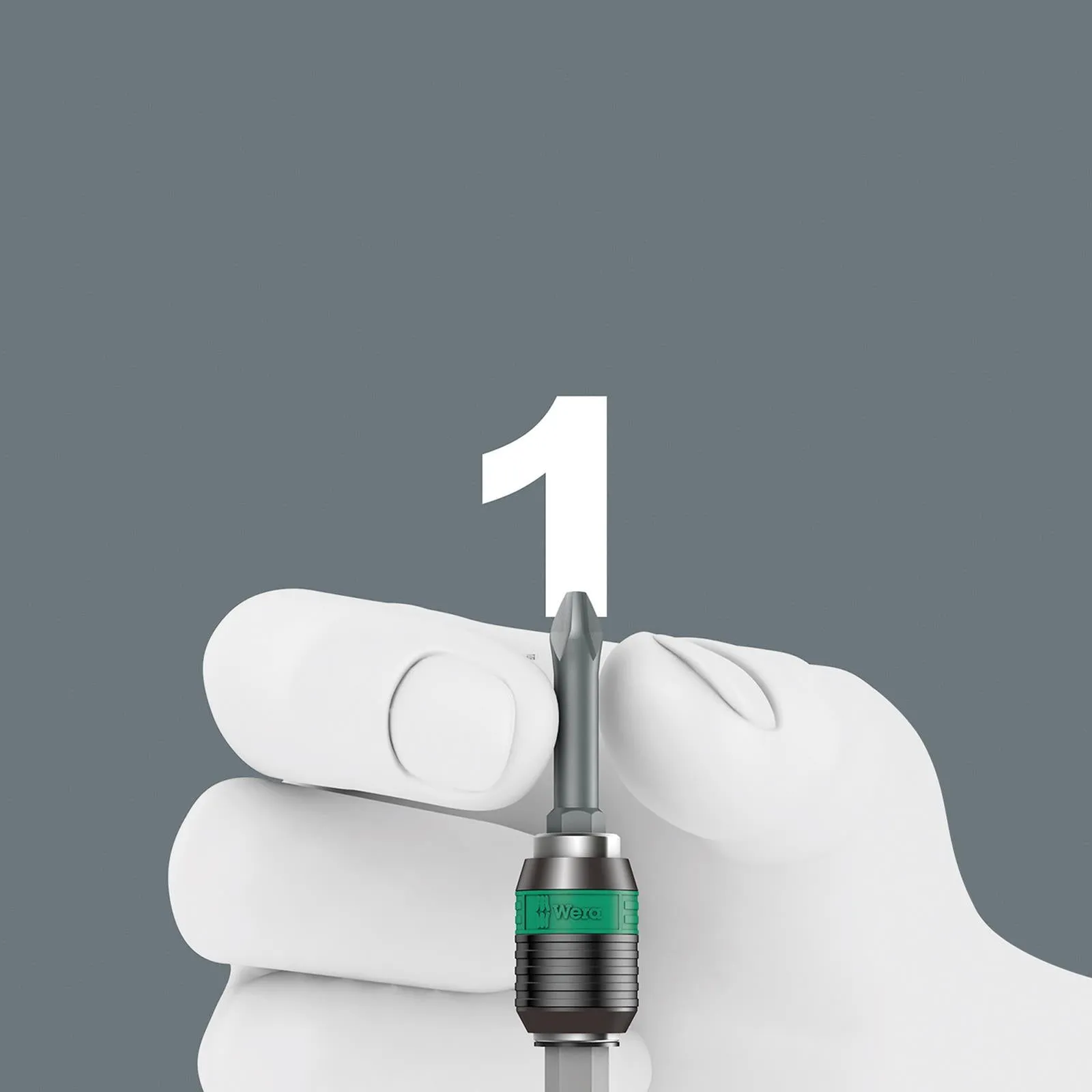 Wera Screwdriver Bit Set 61 Piece Bit Safe 61 Universal 1 with Rapidaptor Bit Holder