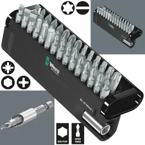 Wera Screwdriver Bit Set Bit Check 30 Metal 1 Bit Holder 30 Pieces