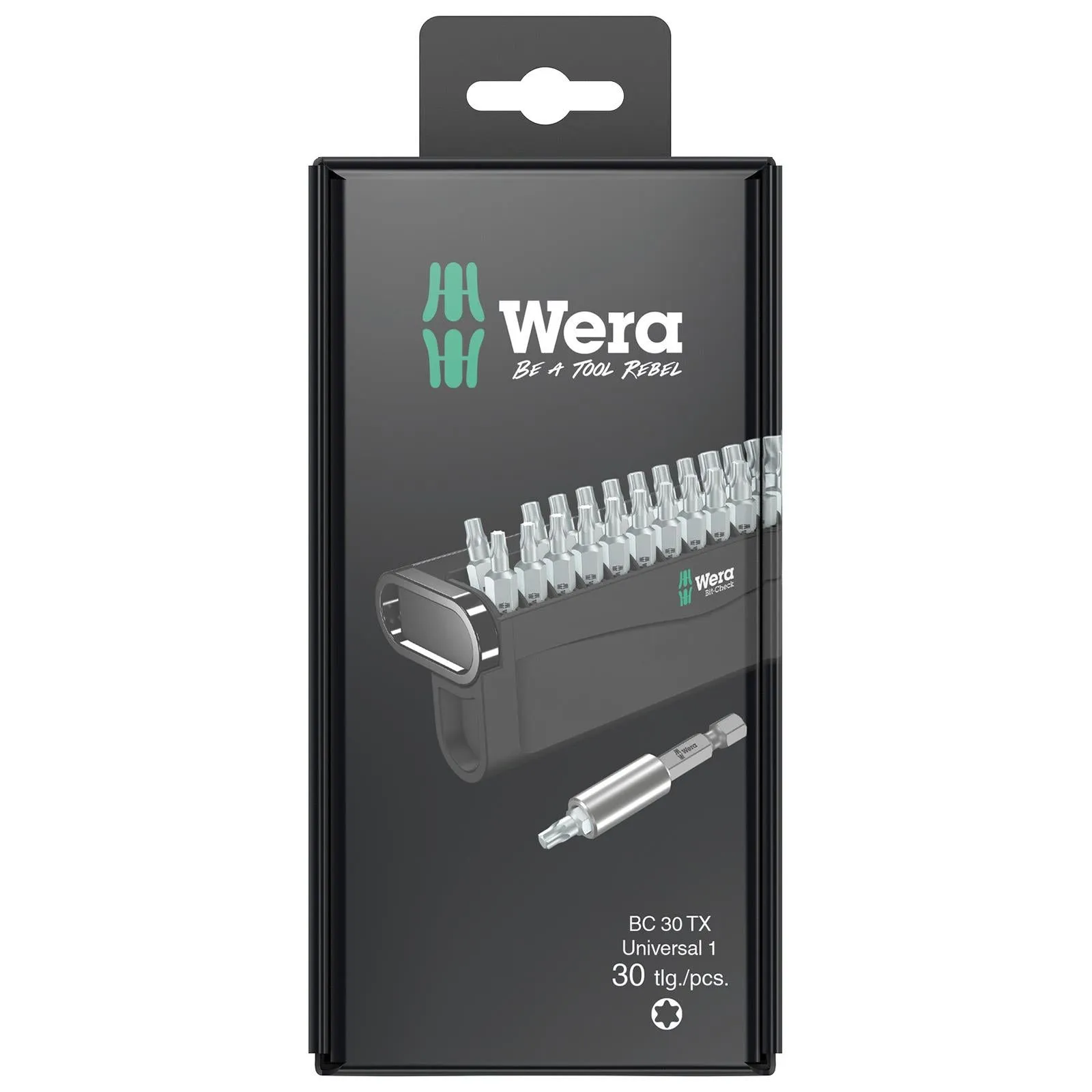 Wera Screwdriver Bit Set with Bit Holder Bit Check 30 TX Universal 1 SB 30 Pieces Torx