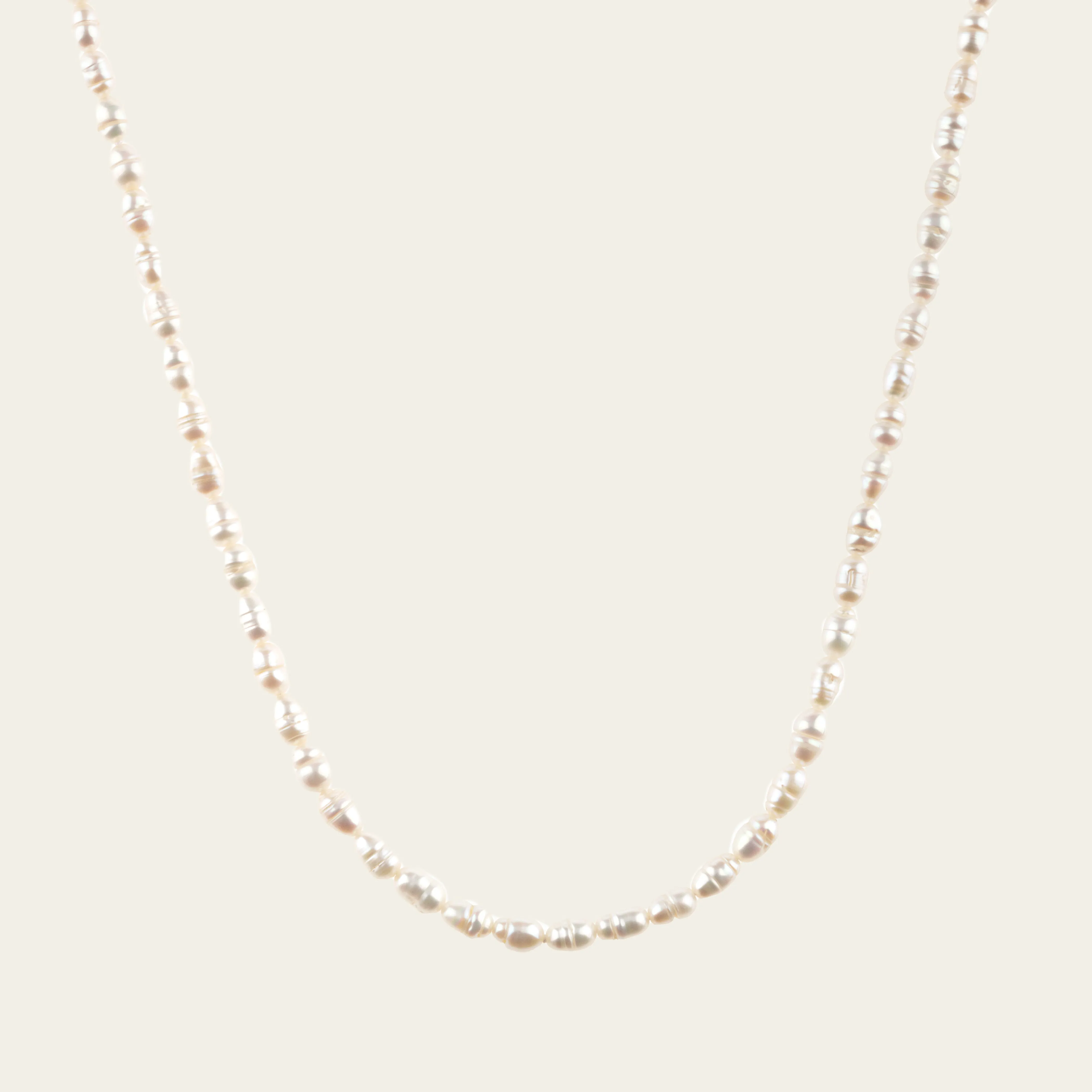 white baroque pearl necklace