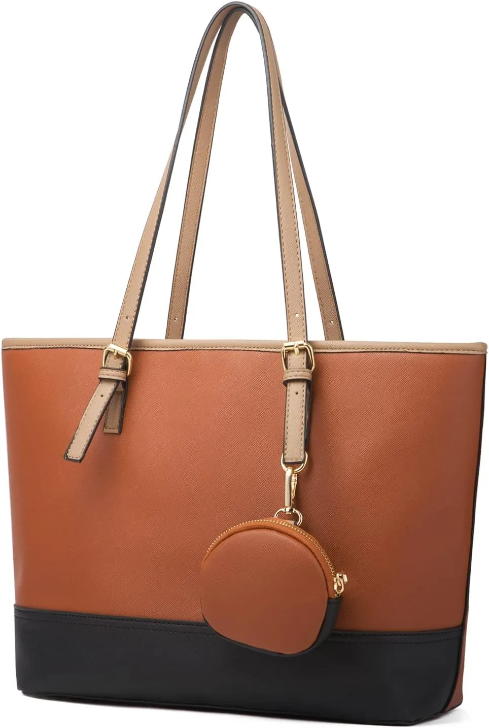 Women's 4pcs Tote Handbag Sets Urban Shoulder Purses Leather Top Handle Satchels