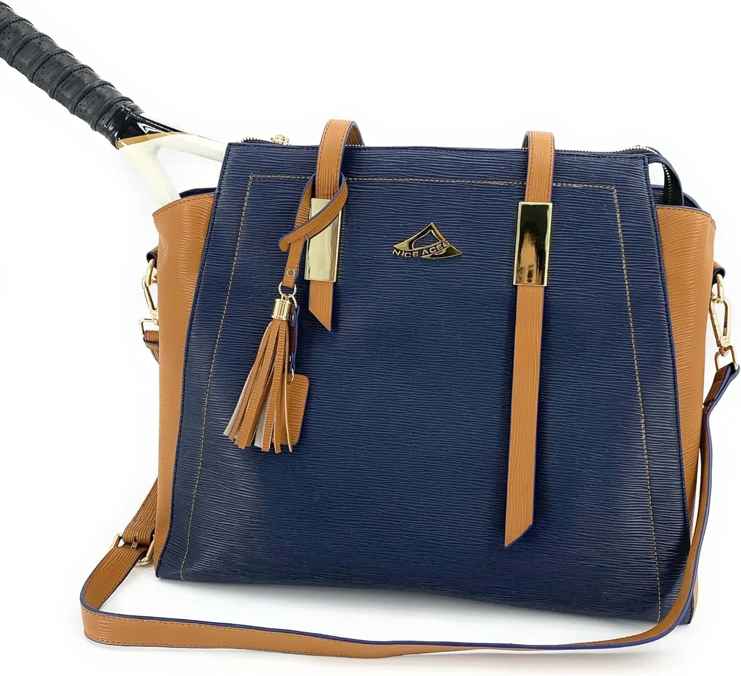 Women's BALA Designer Tennis and Laptop Bag - Handmade - Vegan Leather