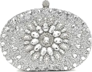 Women's Evening Bags Sparkly Rhinestone Clutch Purses Luxury Handbags