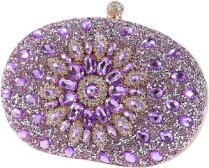 Women's Evening Bags Sparkly Rhinestone Clutch Purses Luxury Handbags