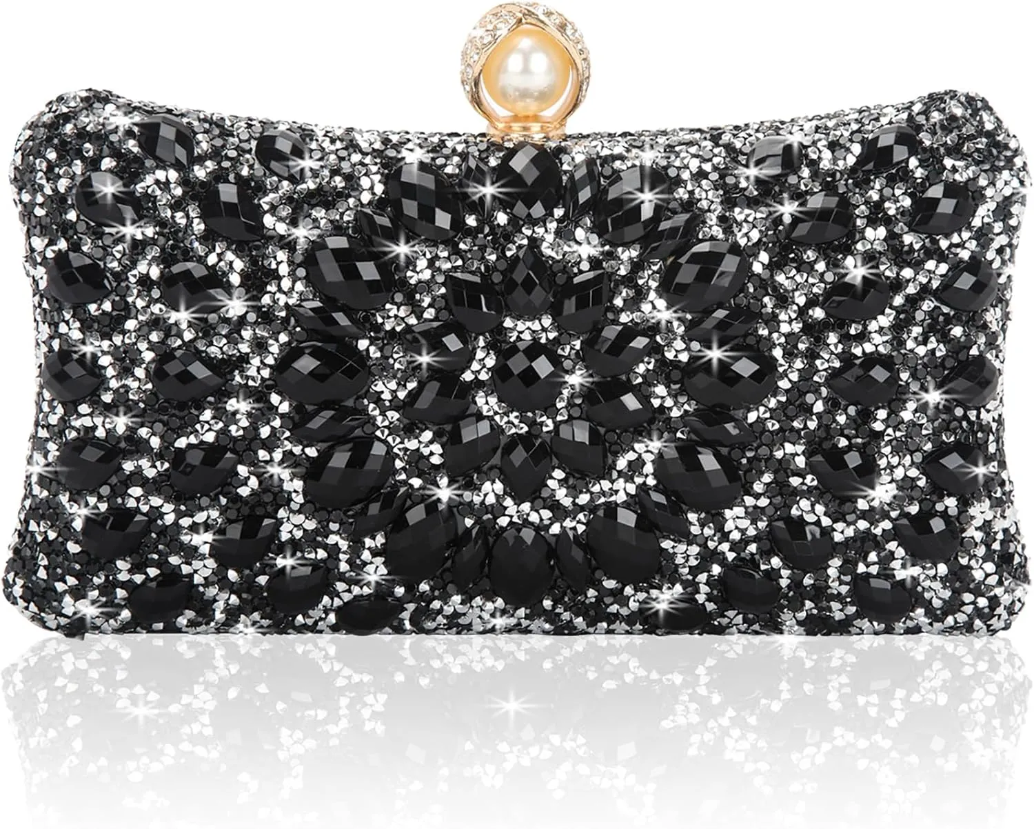 Women's Evening Bags Sparkly Rhinestone Clutch Purses Luxury Handbags