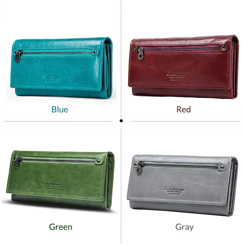 Women's Genuine Leather Wallet Purse