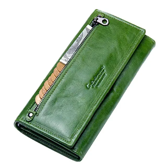 Women's Genuine Leather Wallet Purse