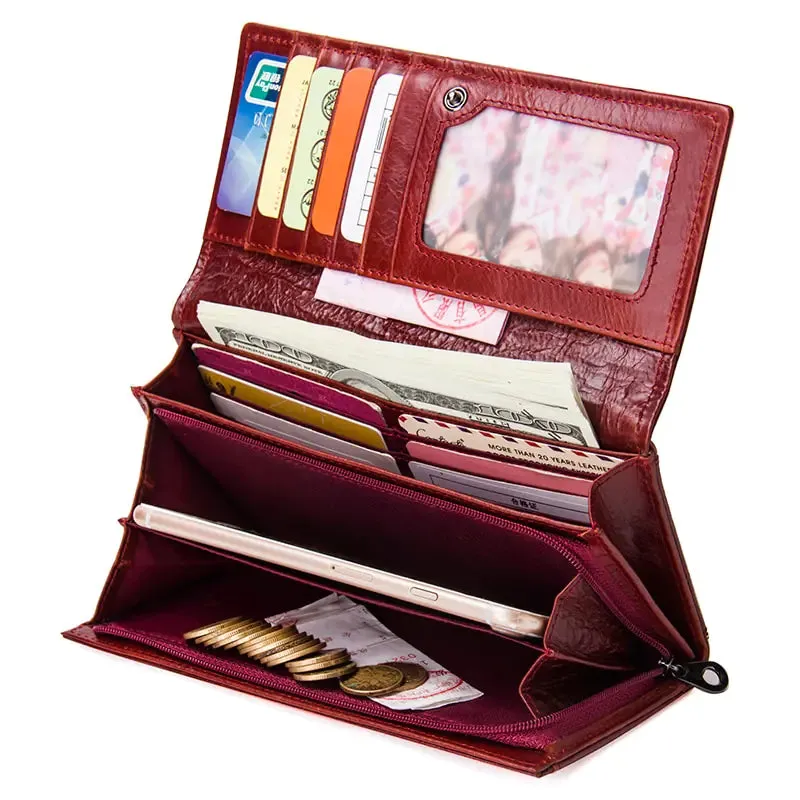 Women's Genuine Leather Wallet Purse