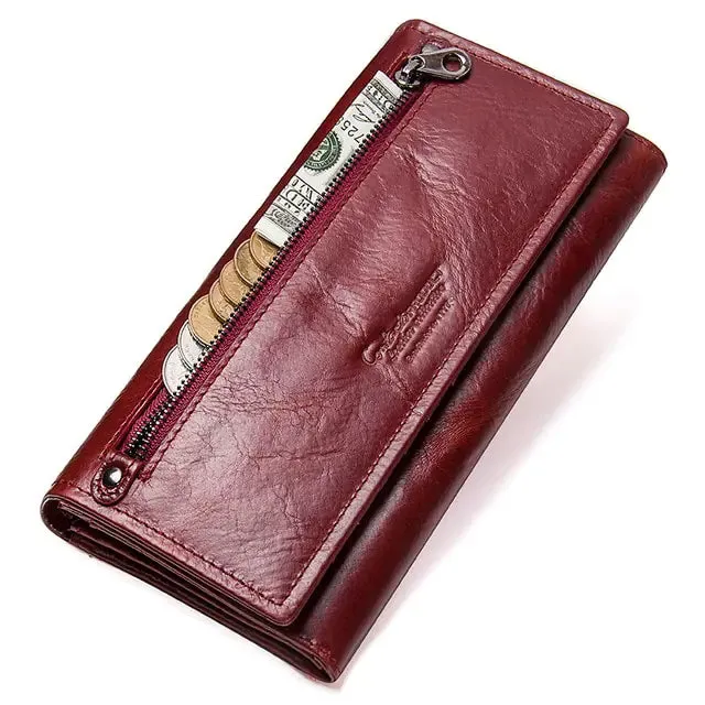 Women's Genuine Leather Wallet Purse