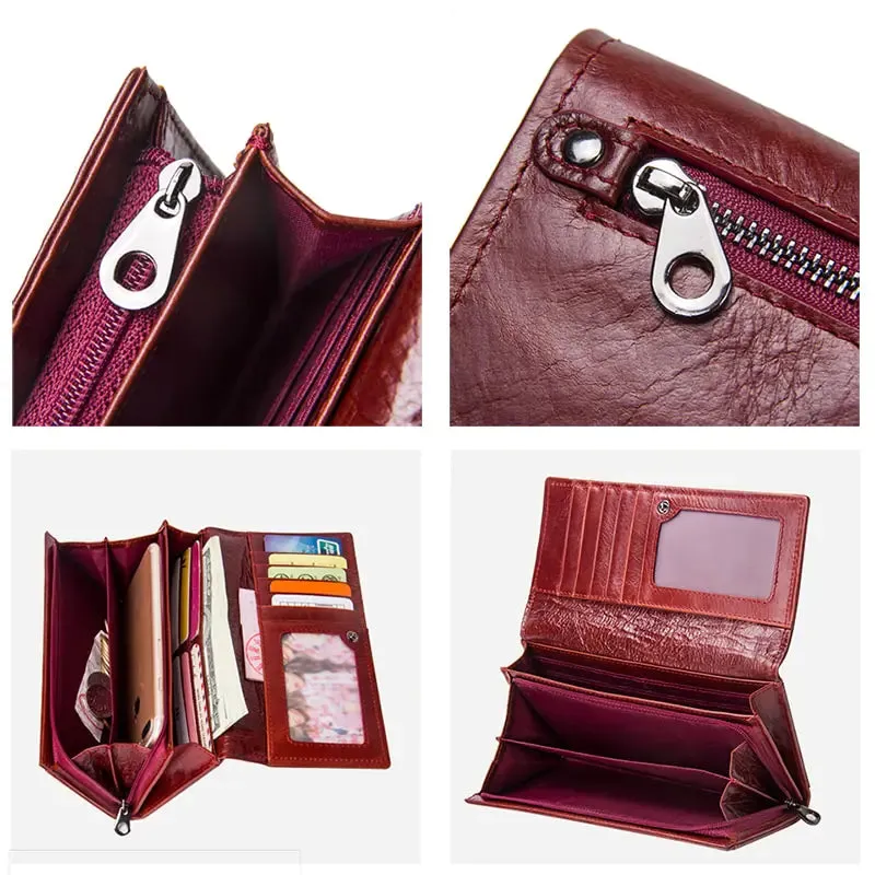 Women's Genuine Leather Wallet Purse