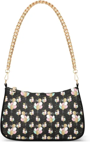 Women's Handbags Tote Crossbody Bag Stylish Purse Ladies Shoulder Bag Handbag Black and White Checkered Crescent Bag