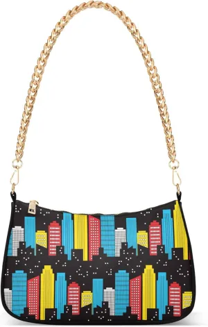Women's Handbags Tote Crossbody Bag Stylish Purse Ladies Shoulder Bag Handbag Black and White Checkered Crescent Bag