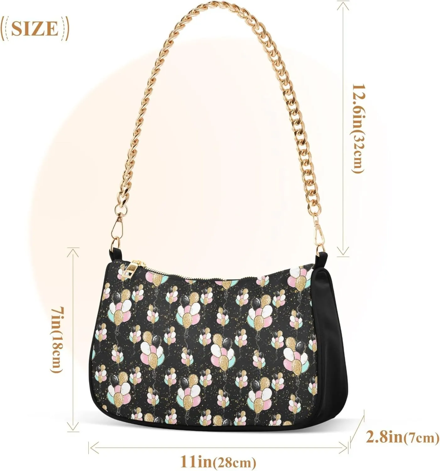 Women's Handbags Tote Crossbody Bag Stylish Purse Ladies Shoulder Bag Handbag Black and White Checkered Crescent Bag