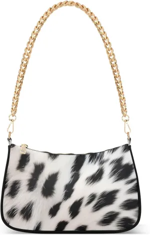 Women's Handbags Tote Crossbody Bag Stylish Purse Ladies Shoulder Bag Handbag Dalmatian Fur Texture Crescent Bag