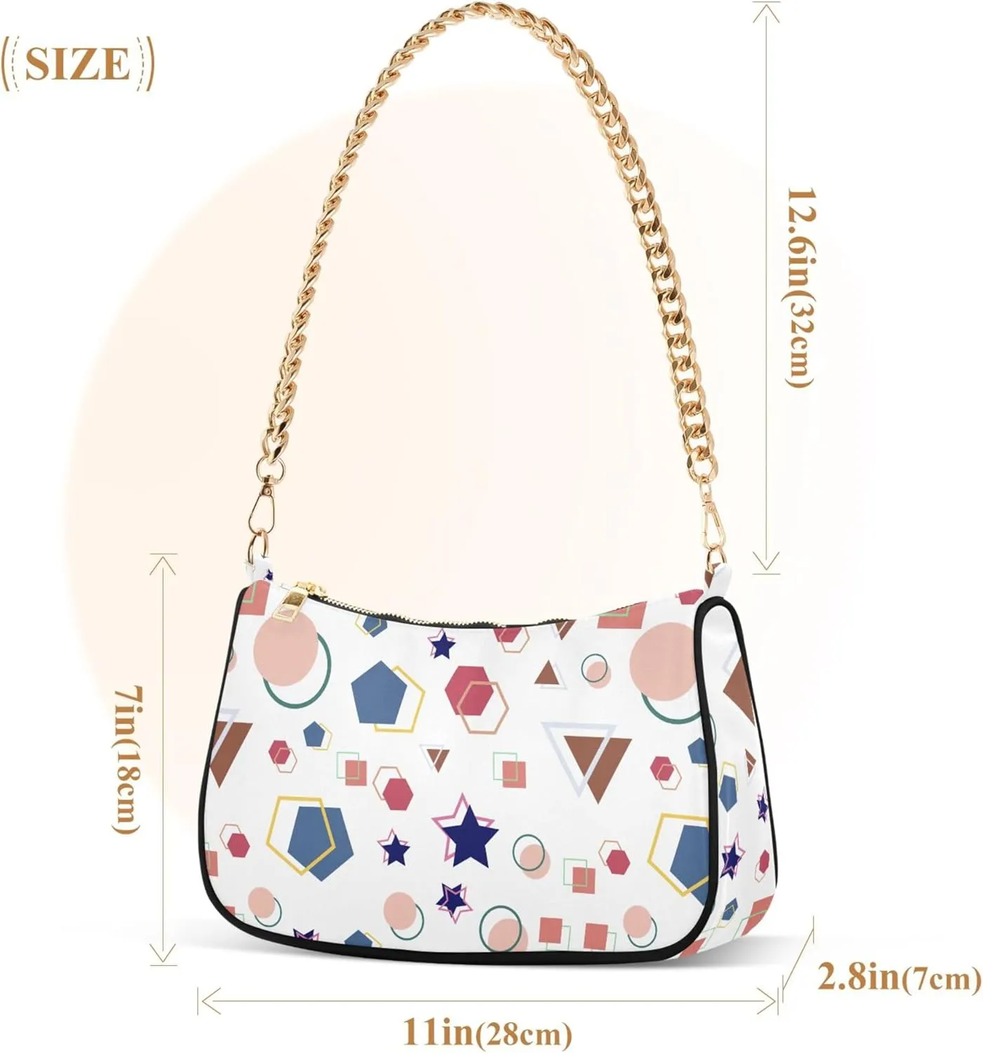 Women's Handbags Tote Crossbody Bag Stylish Purse Ladies Shoulder Bag Handbag Monochrome Checkerboard Crescent Bag