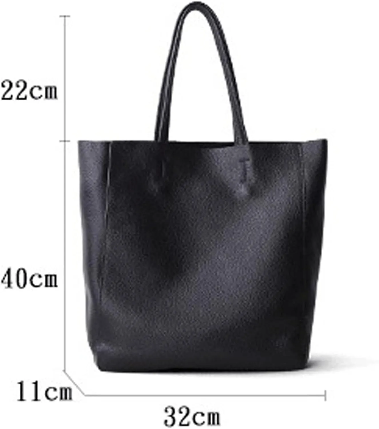 Women's Handbags Women Luxury Bag Casual Tote Female Lemon Yellow Fashion Shoulder Handbag Lady Cowhide Genuine Leather Shoulder Shopping Bag(Brown,Black)
