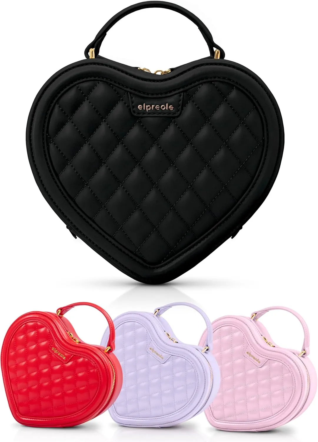 Women's Heart Shaped Purse, Designer Crossbody Handbag, Valentine's, Birthday, Wedding Gift Ideas for Her