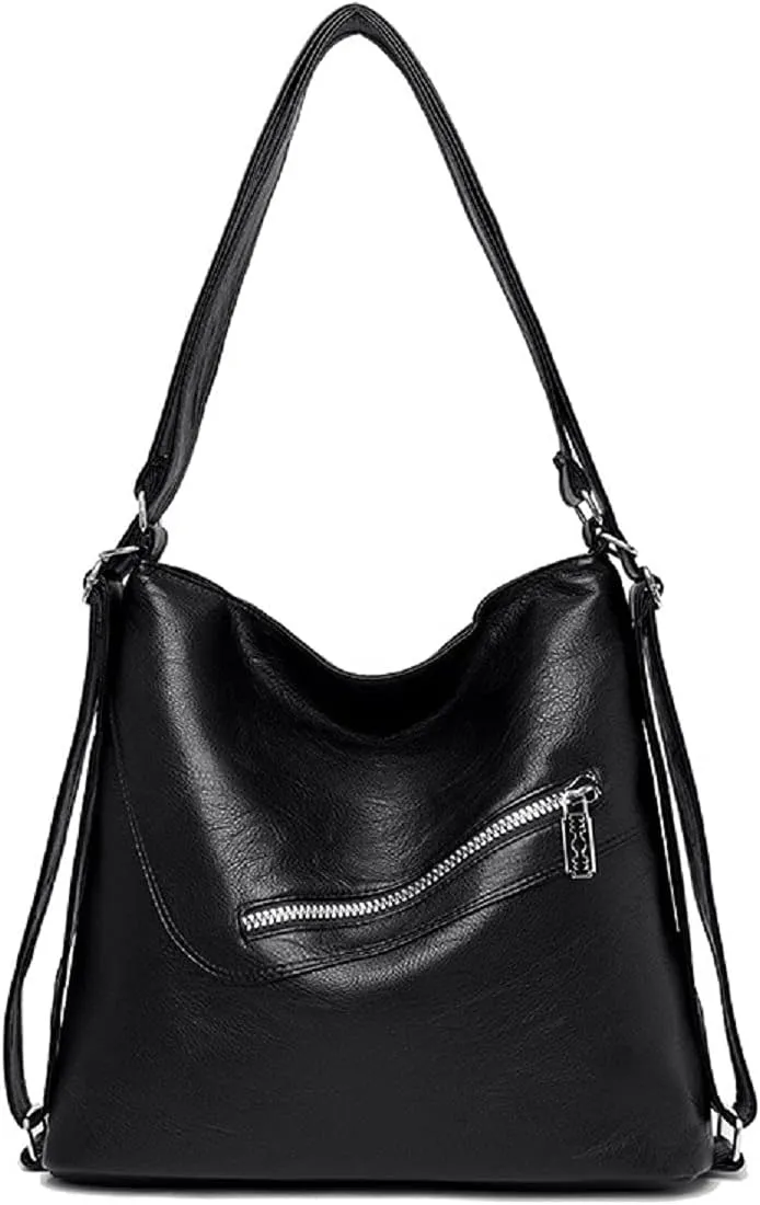 Women’s Leather Shoulder Handbags Hobo Totes Top Handle Bag Satchel and Purse for Ladies