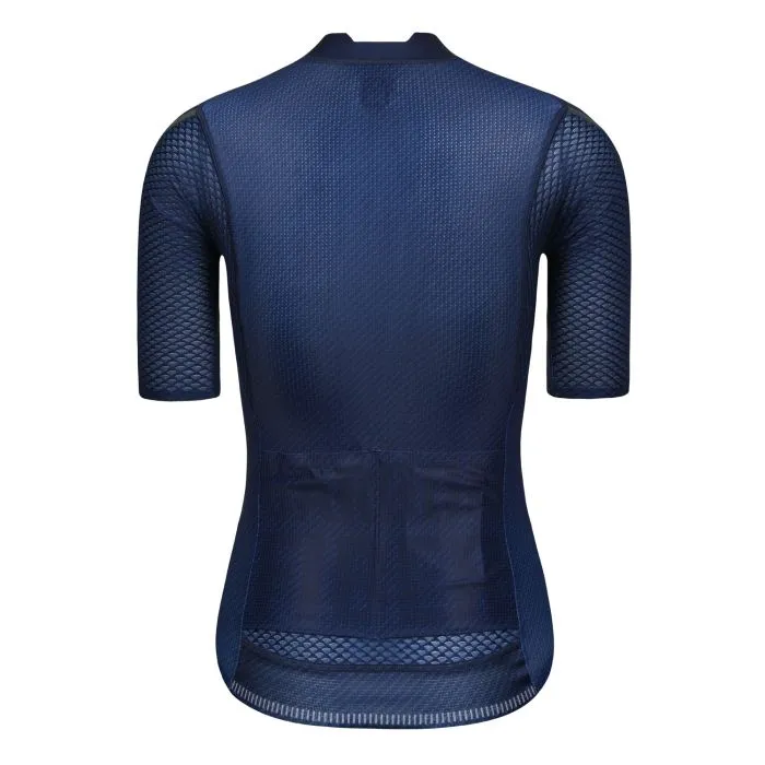 WOMENS SHORT SLEEVE CYCLING JERSEY PRO CARBONFIBER BLUE