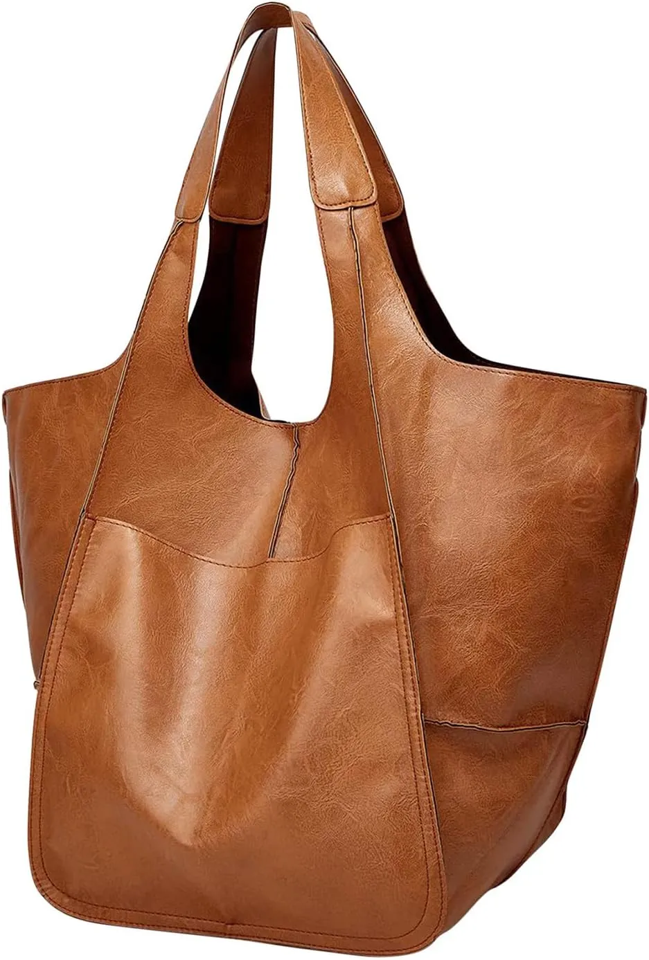 Women's Tote, Leather Bucket Bags Wallet And Tote Medium Satchel Purse Designer Work Shoulder Bag