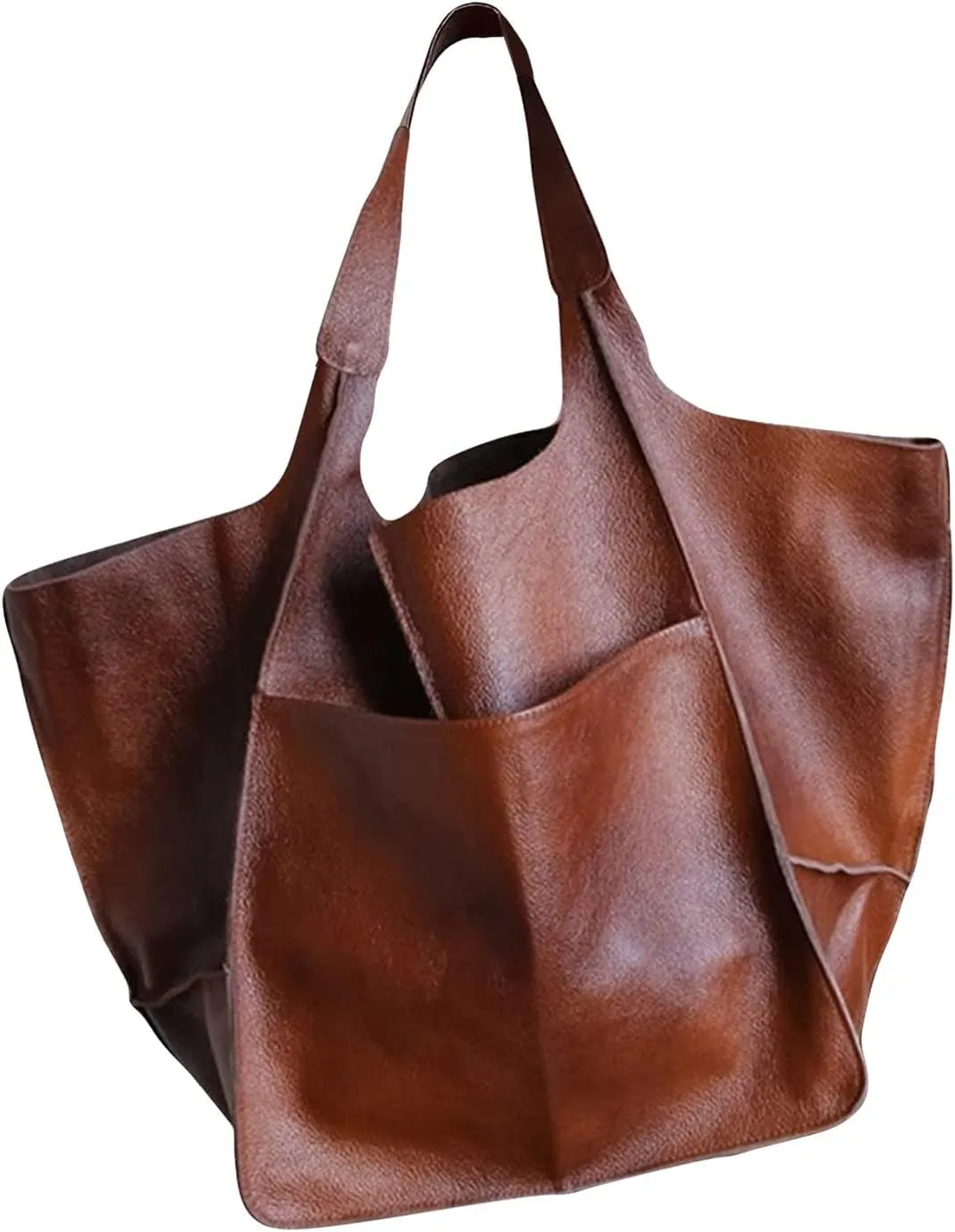 Women's Tote, Leather Bucket Bags Wallet And Tote Medium Satchel Purse Designer Work Shoulder Bag