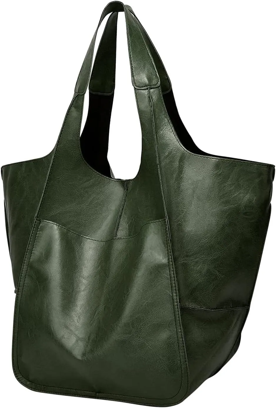 Women's Tote, Leather Bucket Bags Wallet And Tote Medium Satchel Purse Designer Work Shoulder Bag