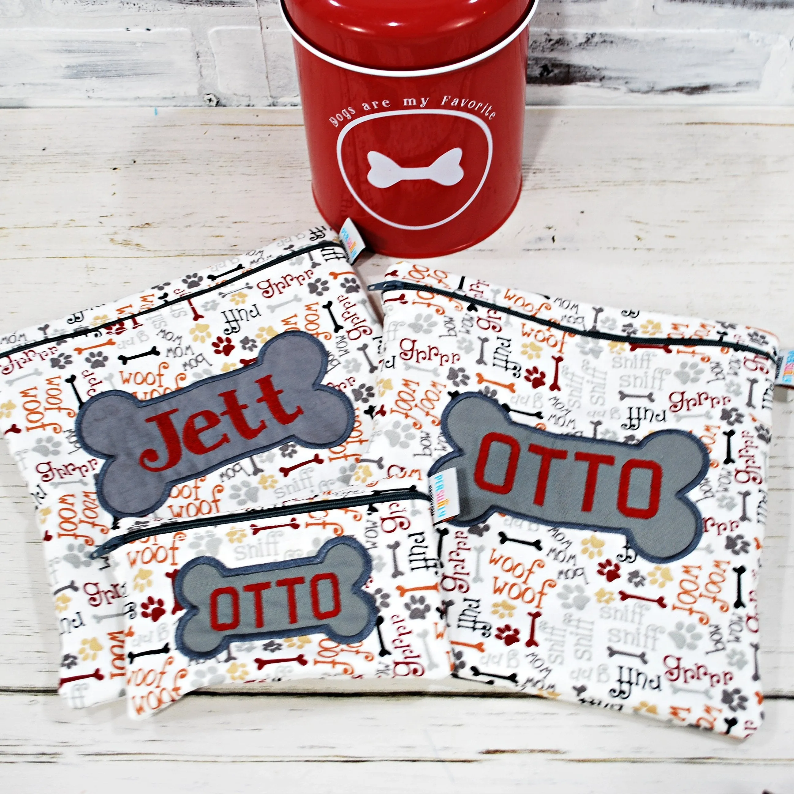 Woof Bark Personalized Reusable Treat Bag