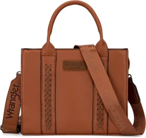Wrangler Medium Tote Bag for Women Designer Satchel Handbags Top-handle Purses with Strap