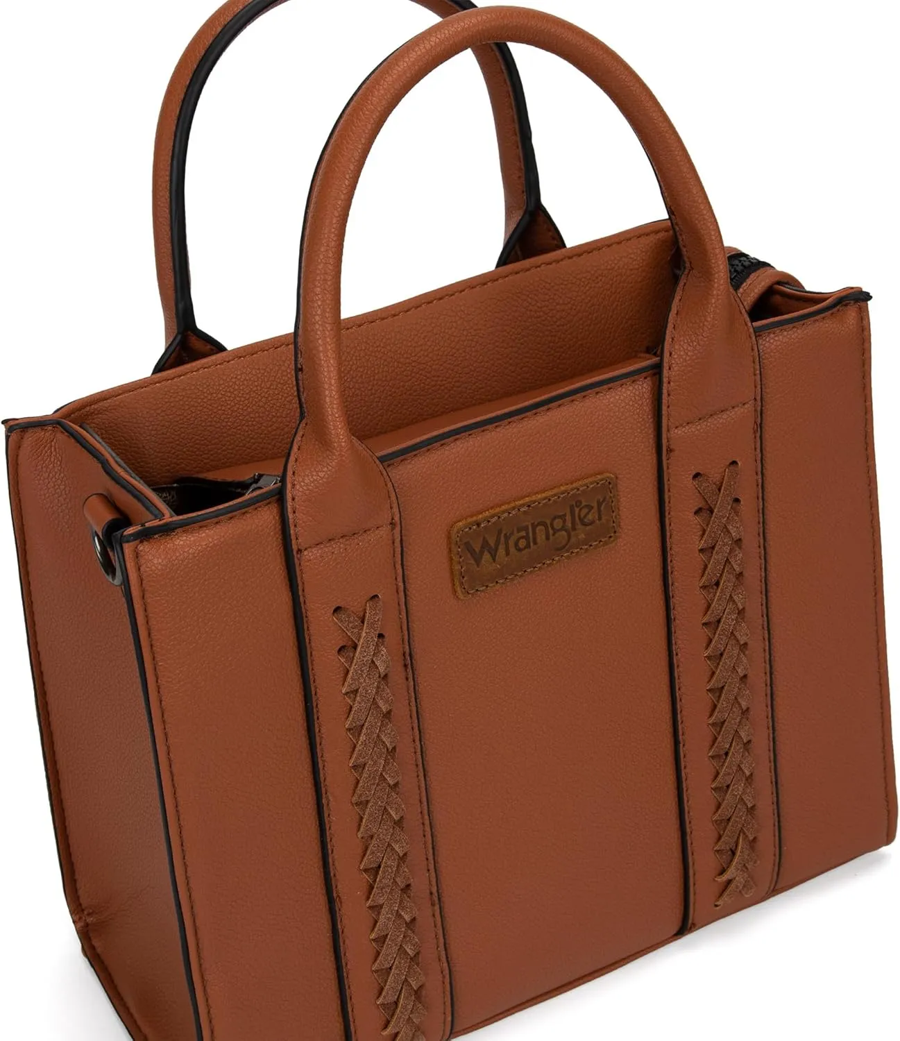 Wrangler Medium Tote Bag for Women Designer Satchel Handbags Top-handle Purses with Strap