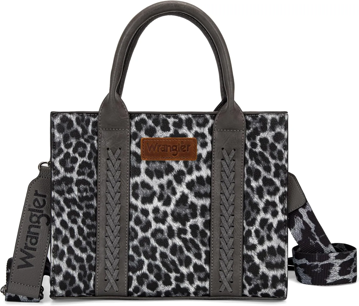 Wrangler Medium Tote Bag for Women Designer Satchel Handbags Top-handle Purses with Strap