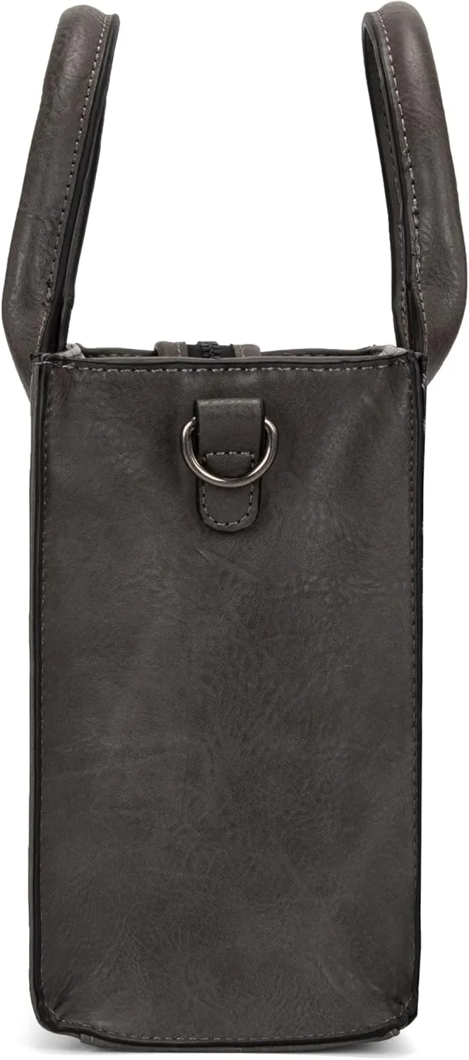 Wrangler Medium Tote Bag for Women Designer Satchel Handbags Top-handle Purses with Strap