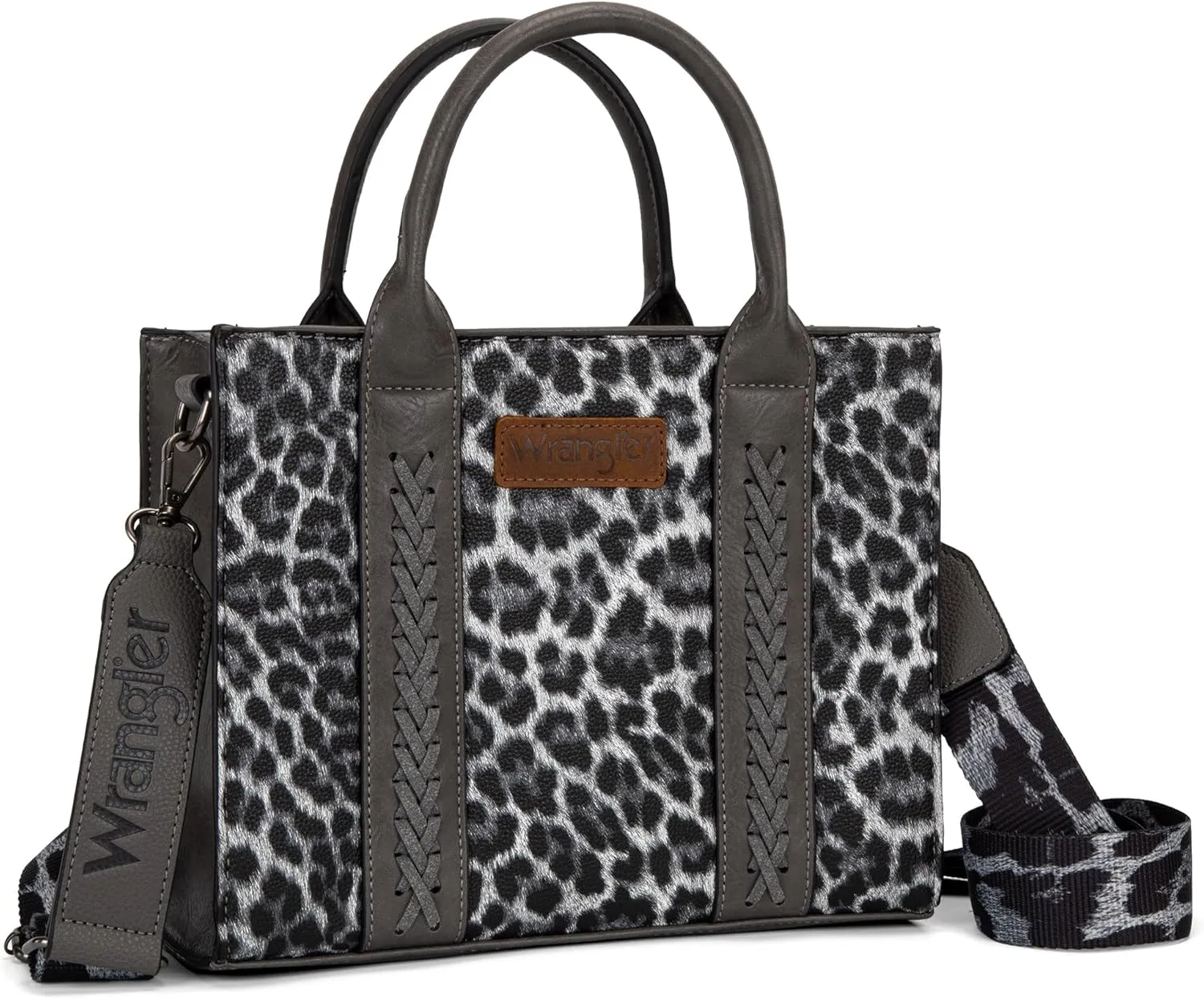 Wrangler Medium Tote Bag for Women Designer Satchel Handbags Top-handle Purses with Strap