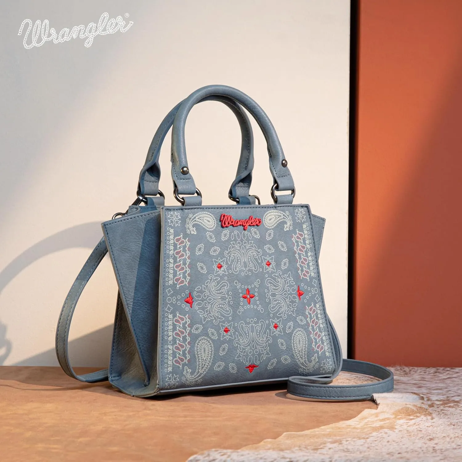 Wrangler Purses for Women, Cute Tote Bags Western Designer Top-handle Handbags