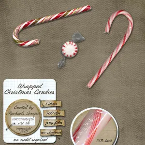 Wrapped Christmas Candy