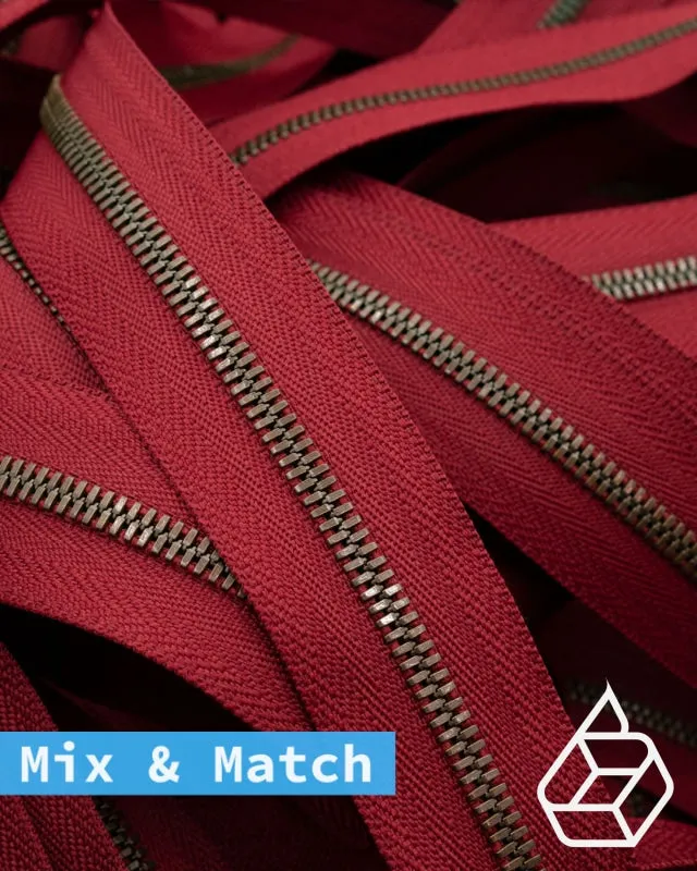 YKK Excella® | Custom made zipper | Antique Brass | Size 3