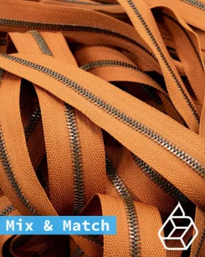 YKK Excella® | Custom made zipper | Antique Brass | Size 3