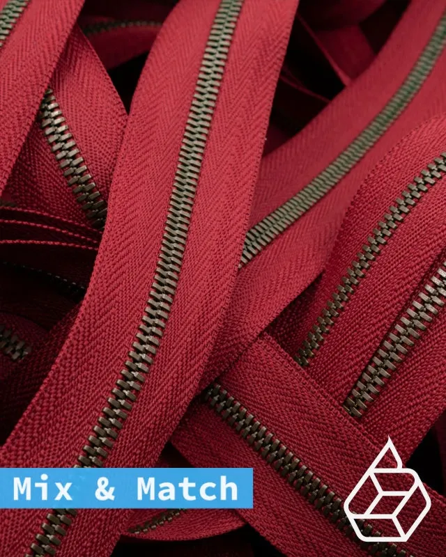 YKK Excella® | Custom made zipper | Antique Brass | Size 3