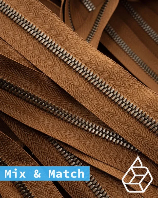 YKK Excella® | Custom made zipper | Antique Brass | Size 5