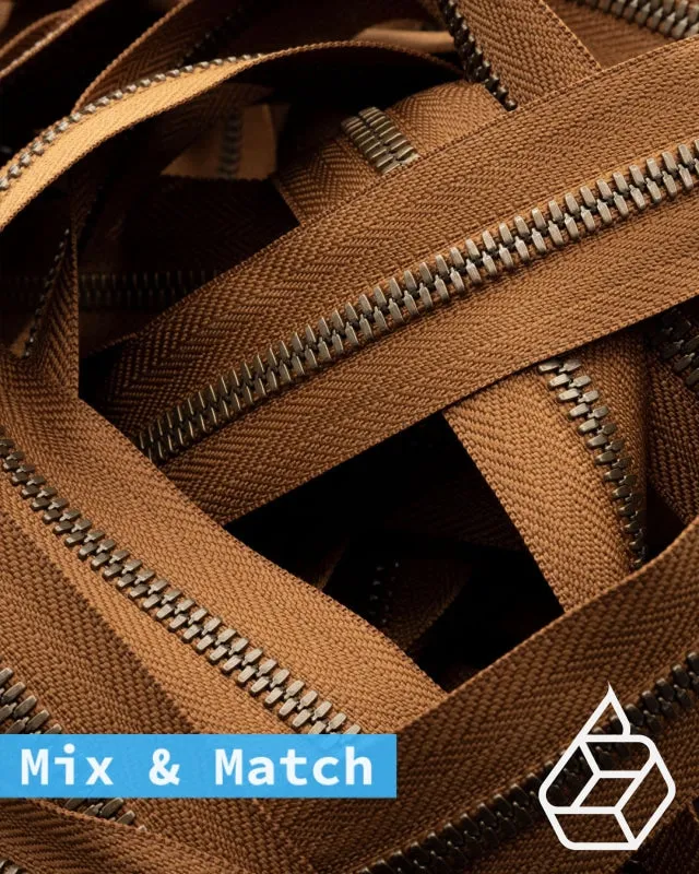 YKK Excella® | Custom made zipper | Antique Brass | Size 5