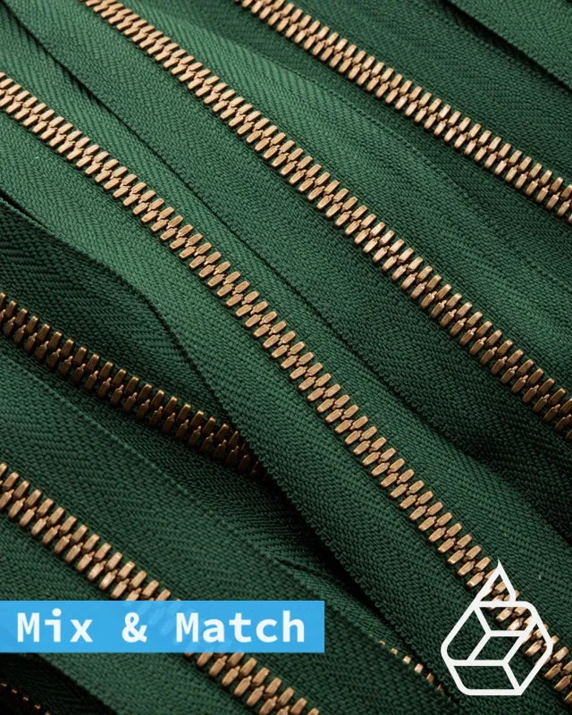 YKK Excella® | Custom made zipper | Antique Brass | Size 5
