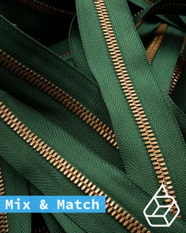 YKK Excella® | Custom made zipper | Antique Brass | Size 5