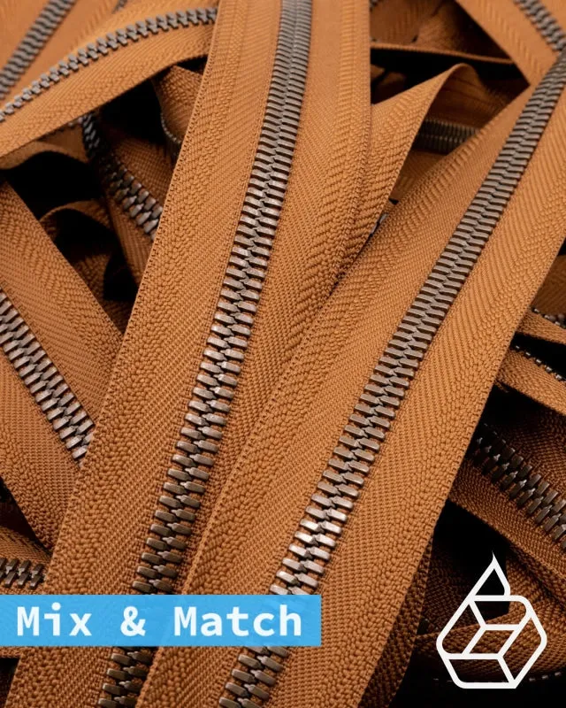 YKK Excella® | Custom made zipper | Antique Brass | Size 8