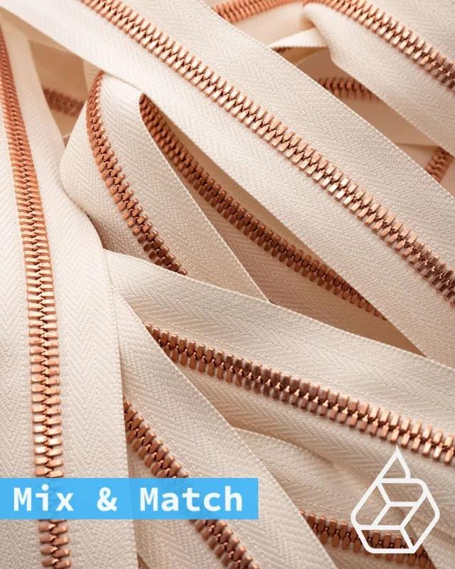 YKK Excella® | Custom made zipper | Bright Copper | Size 5
